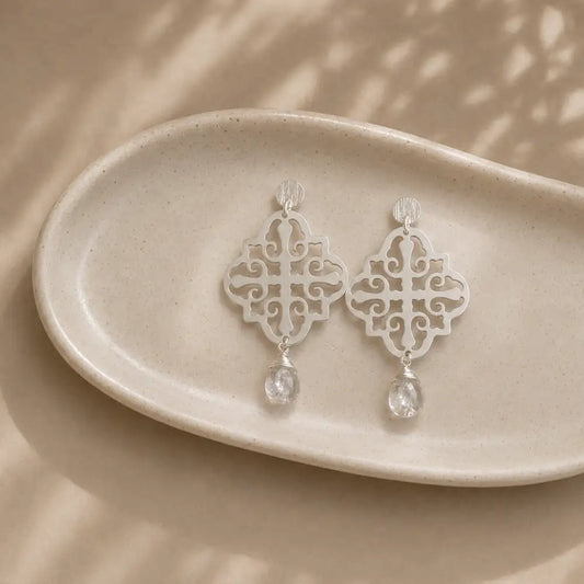 Aros Mandala Cuarzo Cristal