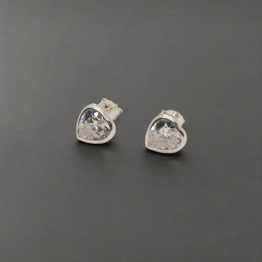 Aros Plata corazón