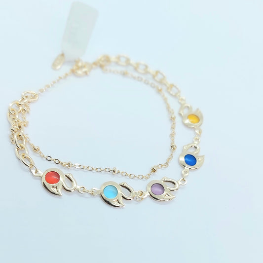 Pulsera Laminado oro Cisne
