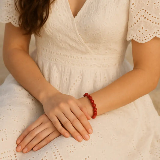 Pulsera Jade Rojo